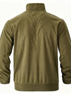 Autumn/Winter New Corduroy Jacket, Casual Top for Men, Suitable for Various Occasions - Including Men, Adults, Students, Couples, Outdoor, Street Style. Men'S Casual Corduroy Jacket, Suitable for Commuting And Outdoor Activities - fern green