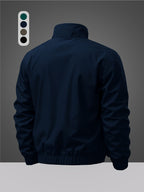 Men's Jacket, New Versatile Casual Jacket Top with Letter Print, Loose Fit, JK2605653 - Deep Blue
