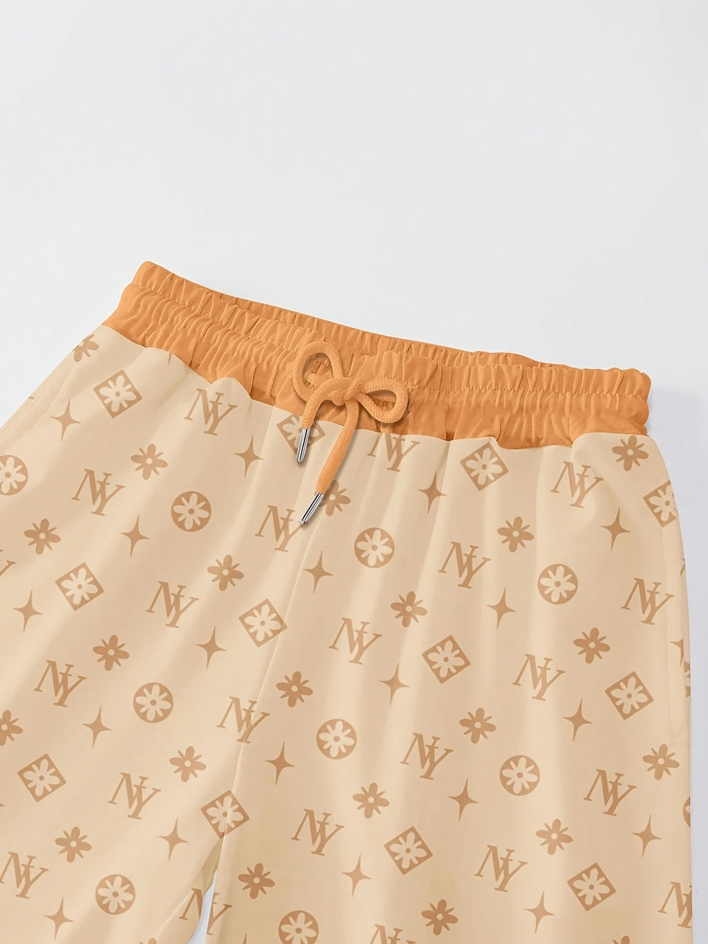 Autumn Women's Minimalist Printed Casual Pants ZLLZ - Apricot