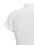 Spring/Summer Women's Elegant Designer Fashion Shirt - White