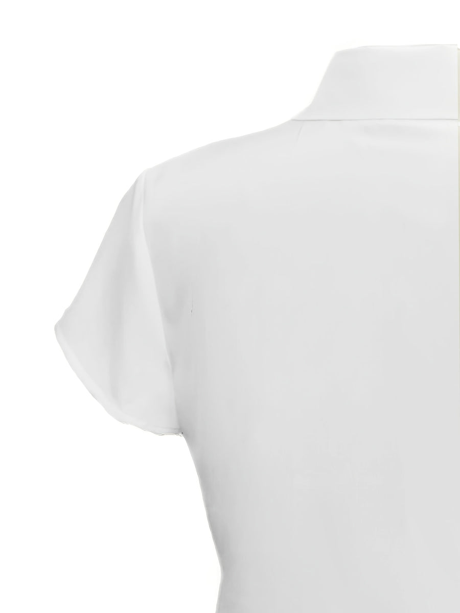 Spring/Summer Women's Elegant Designer Fashion Shirt - White