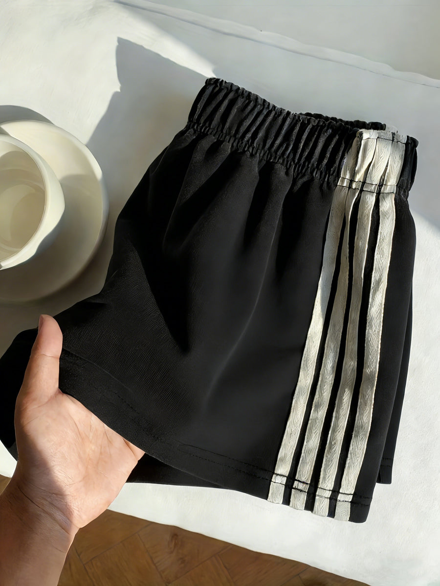 (ZD1019268) Ladies' Fashionable Casual Shorts - Black