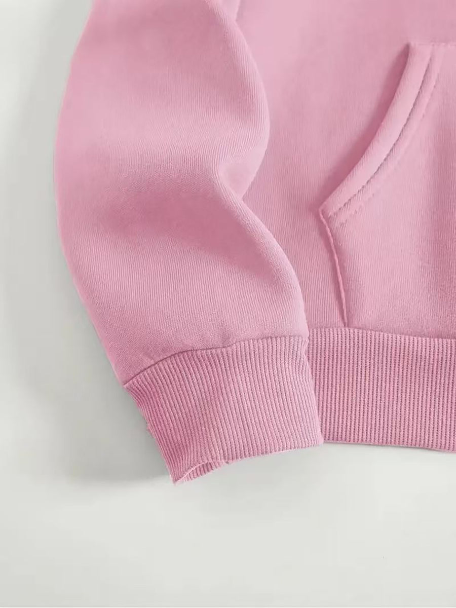 ALO ADVOCACIA Black Text Pattern Autumn/Winter Fashion 2pcs -Lined Set, Women's Printed Casual Outfit, Elegant Women's Clothing - Pink Color