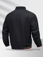 Men'S Jacket, Business Commute Biker Casual Flight Jacket, Casual Sports All-Match Jacket, Perfect Gift for Halloween, Christmas, And Valentine'S Day, Ideal Present - Black