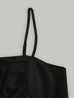 Black Backless Dress - Black