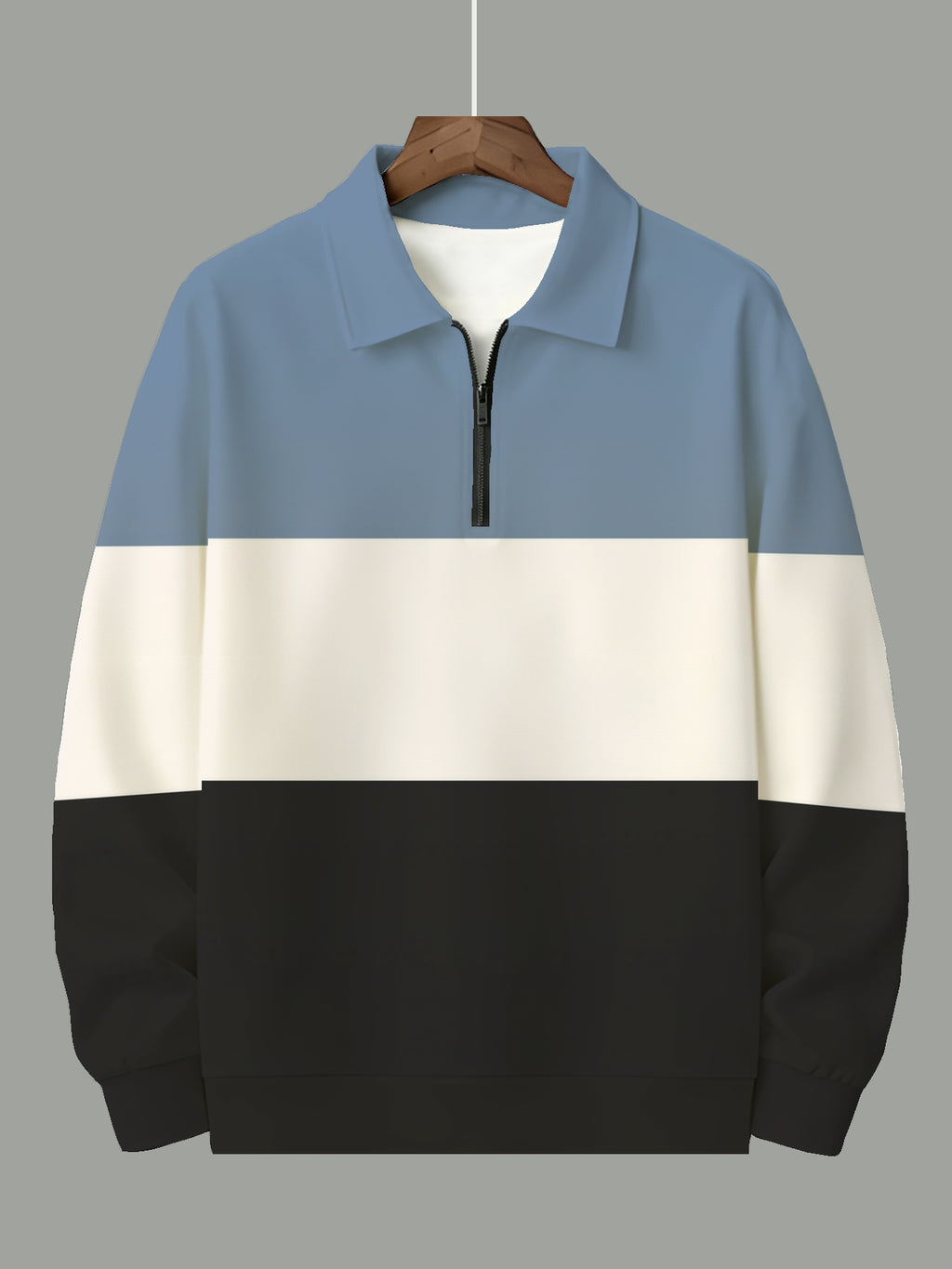 Men'S Fashion Half-Zip Sweatshirt, Casual Novelty Men'S Sweatshirt, Essential for Home And Leisure - Mixed colors