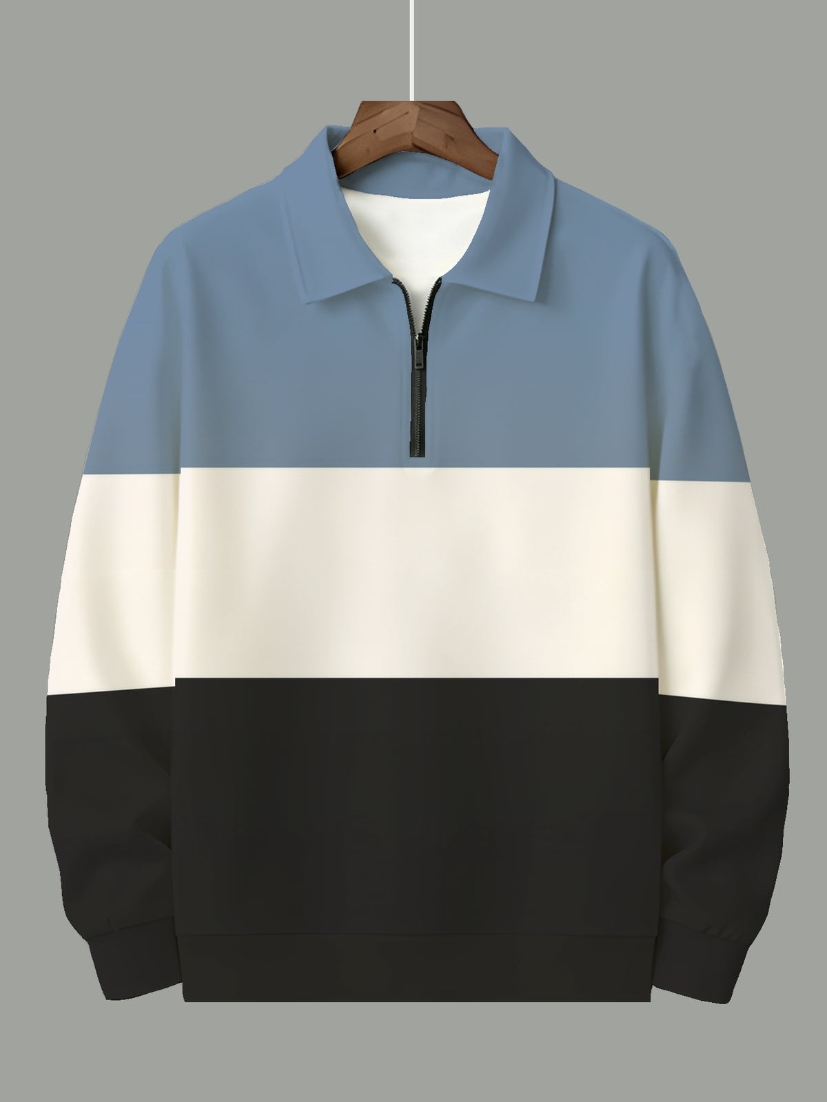Men'S Fashion Half-Zip Sweatshirt, Casual Novelty Men'S Sweatshirt, Essential for Home And Leisure - Mixed colors