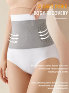 Women'S High-Waist Tummy Control Shaping Shorts, -Enhancing Geometric Pattern Compression Shorts, High Support Posture Correction And Weight Loss Effect, Breathable Premium Fabric Suitable for And Daily Wear, Underwear, Semi-Transparent Material - White