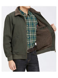 Men'S Lamb Workwear Jacket Spring Autumn Winter New Multi-Pocket Outdoor Casual Coat - fern green