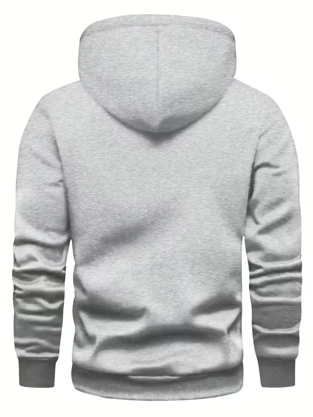 50%, 50%, Men'S Casual Pocket Ankle-Length Hooded Sweatshirt, Cuffs with Ribbed Bottom, Men'S Warm Fleece-Lined Sweatshirt for Global All-Season Base Layer - Light Gray 3
