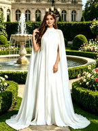 Elegant And Exquisite Evening Dress, Full Skirt Women'S Long Dress, Party Dress, New Women'S Dress, Hosting Performance Dress, Bridesmaid Dress, Casual Dress, Prom Dress, Summer Dress, Graduation Dress, Women'S Sexy Performance Dress - Ivory White