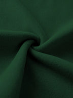 Ladies Elegant Turtleneck Pullover, Autumn And Winter Casual Sweatshirt, Comfortable Fabric Loose Fit Dress - Green