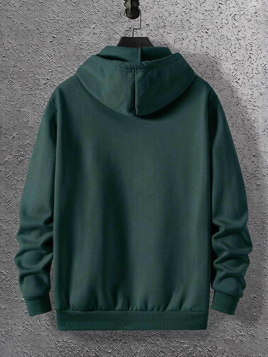 Warner Bros. DC Authorized 'THE DARK KNIGHT RISES' Shattered Bat Logo Print Superhero Casual Hooded Sweatshirt - Dark Green