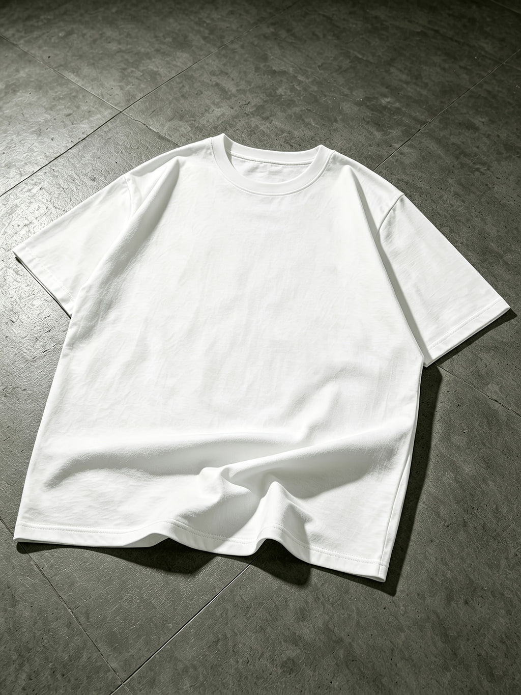 2026 Men'S Spring/Summer Letter Pattern Terry Cloth Embroidery Loose Crew Neck Short Sleeve T-Shirt, Casual Hip Hop Street Style, Unisex Loose Top, Multiple Colors Available, Couple Style - White-068C