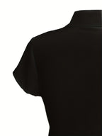 Spring/Summer Women's Elegant Designer Fashion Shirt - Black