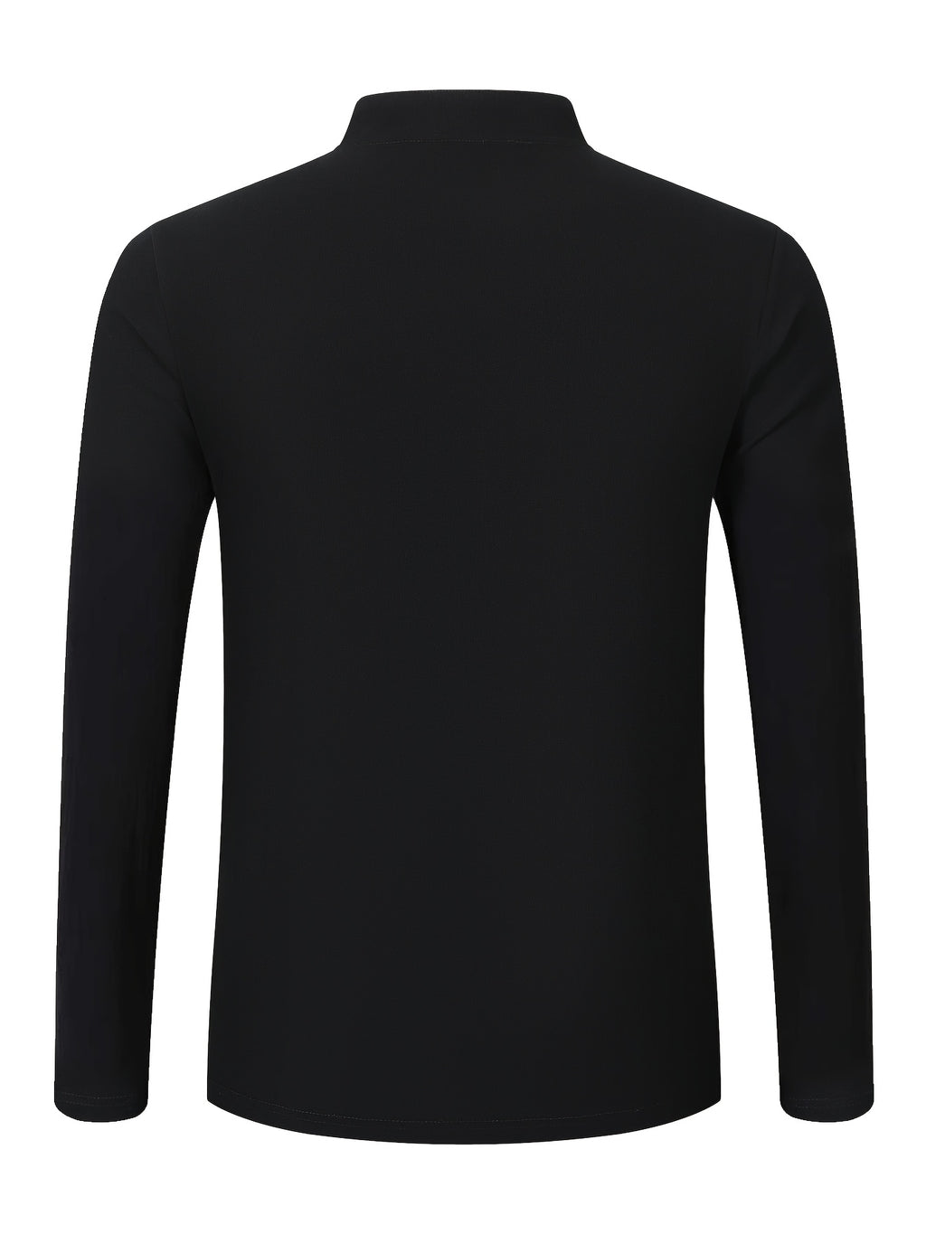 Men'S Fashion Autumn New Long Sleeve Shirt Loose Casual Solid Color Individualistic Shirt, New Season - Black