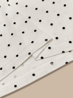 Women's Elegant Polka Dot Print Pleated V-Neck Sleeveless Casual Tank Top, Summer Style