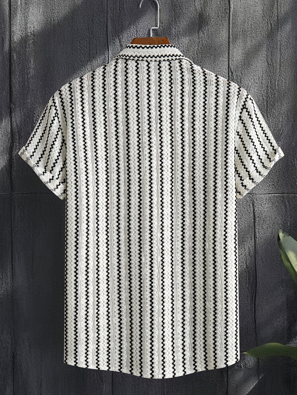 Men's Fashion New Arrival Color-Block Striped Textured Fabric, Soft to the Touch with Built-in Stretch, Breathable and Non-Stuffy, Simple Cut Suitable for Daily Casual Wear, Simple and Versatile for Outings, Commuting, and Street Style, Summer New - Apricot