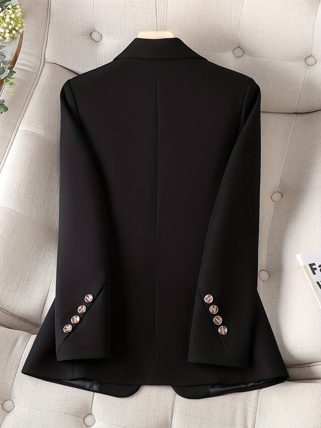 Chic High-End Women'S Clothing Women'S Clothing Autumn Winter Formal Top Women'S Fashion Temperament Style Spring Autumn Work Leisure - Black