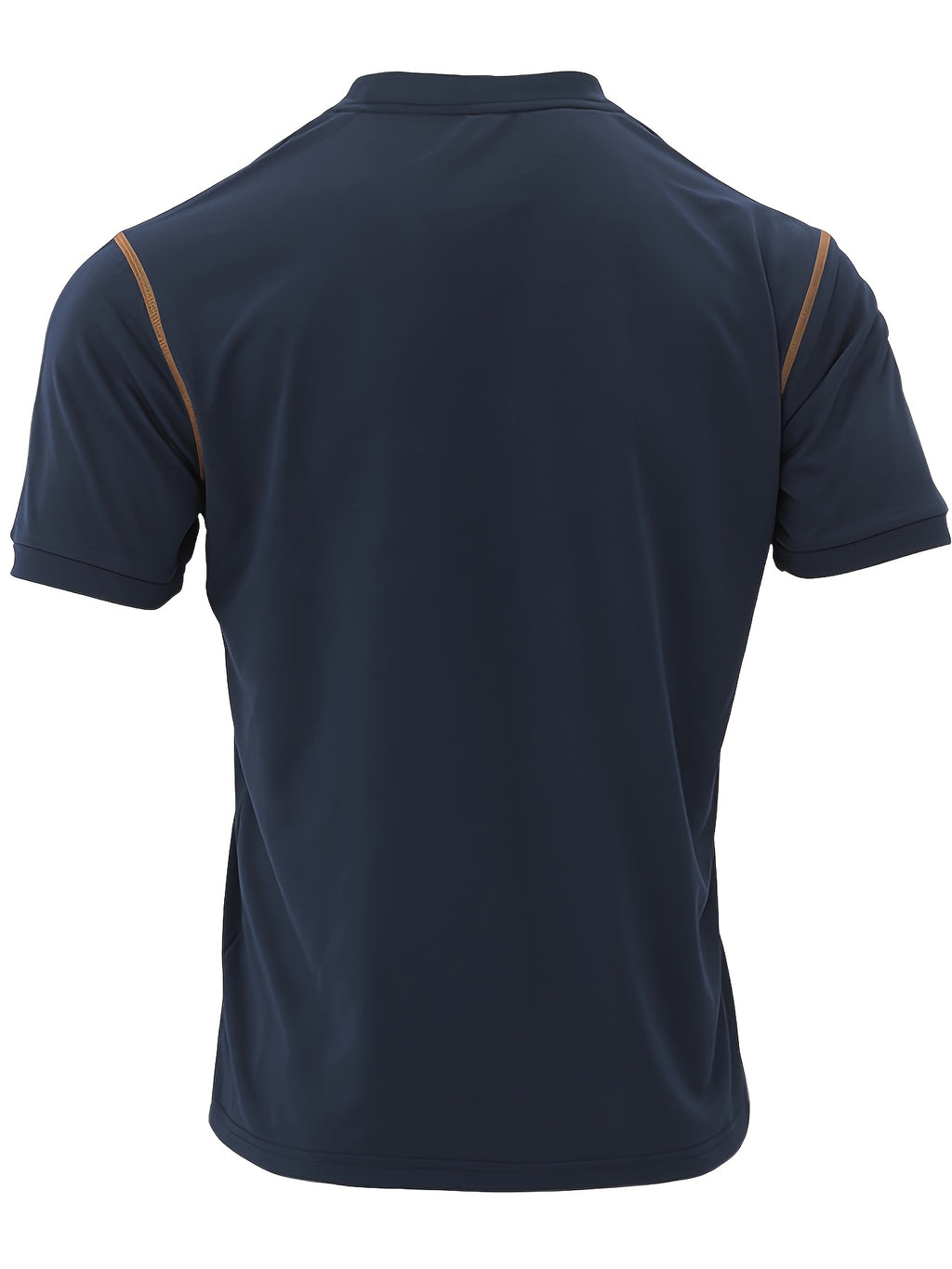 4pcs Set Fashion Men'S Henley Shirts Short Sleeve Golf Shirt for Men Casual Outdoor Tennis T-Shirt Polos - Khaki-Wine Red-Navy Blue-Military Green