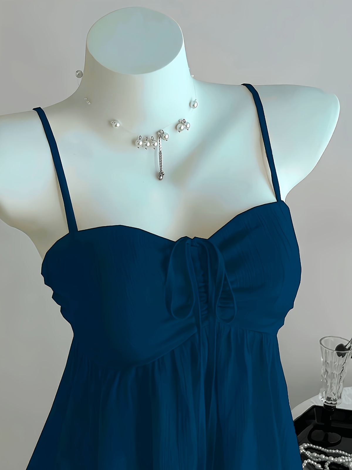 ZLLZ Women'S Cute Solid Color Cami Top, Summer - Navy Color