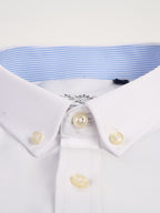 Men'S Long Sleeve 60 Oxford Dress Shirt, Casual - White