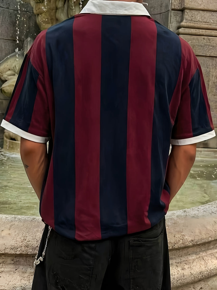 Fashion Men'S T-Shirt Short Sleeve Top - Polychrome