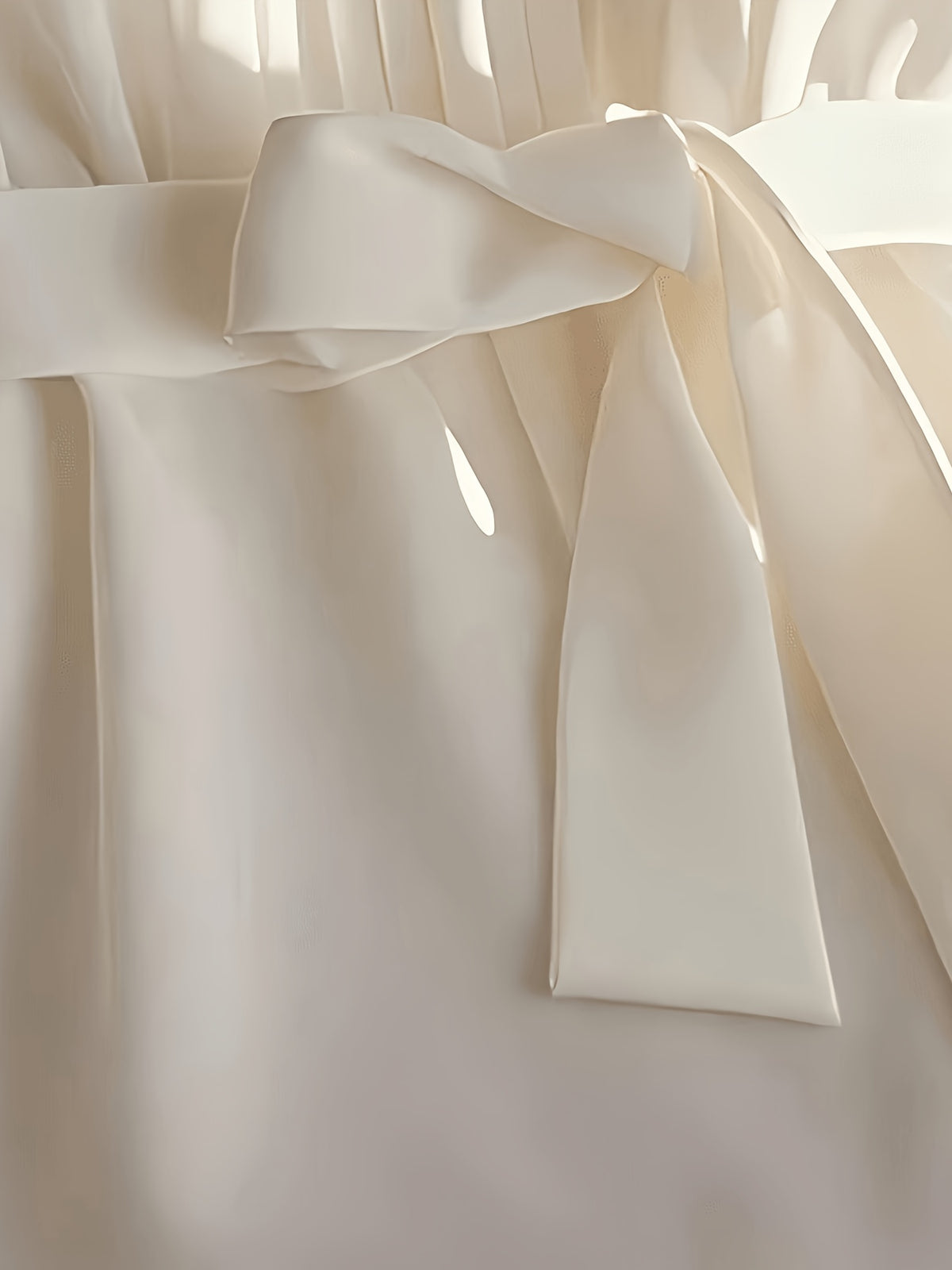 Women'S Elegant Pleated Sleeveless Tie-Up Top, Suitable for Spring And Summer - White