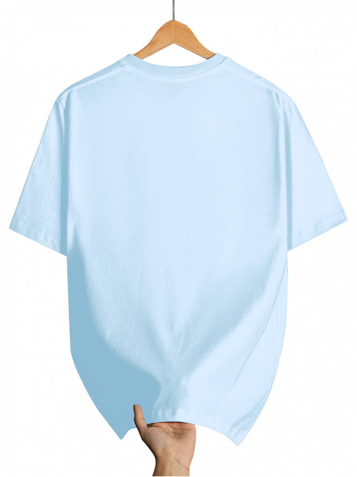 2026 Men'S Casual Short Sleeve T-Shirt with Hand-Painted Multi-Color Square Pattern Design - Summer Round Neck Tee Suitable for Beach, Picnic, And Casual Wear - Hand Washable Art Top, Regular Fit, 100%, Machine Washable, Sizes S-2XL - Sky Blue