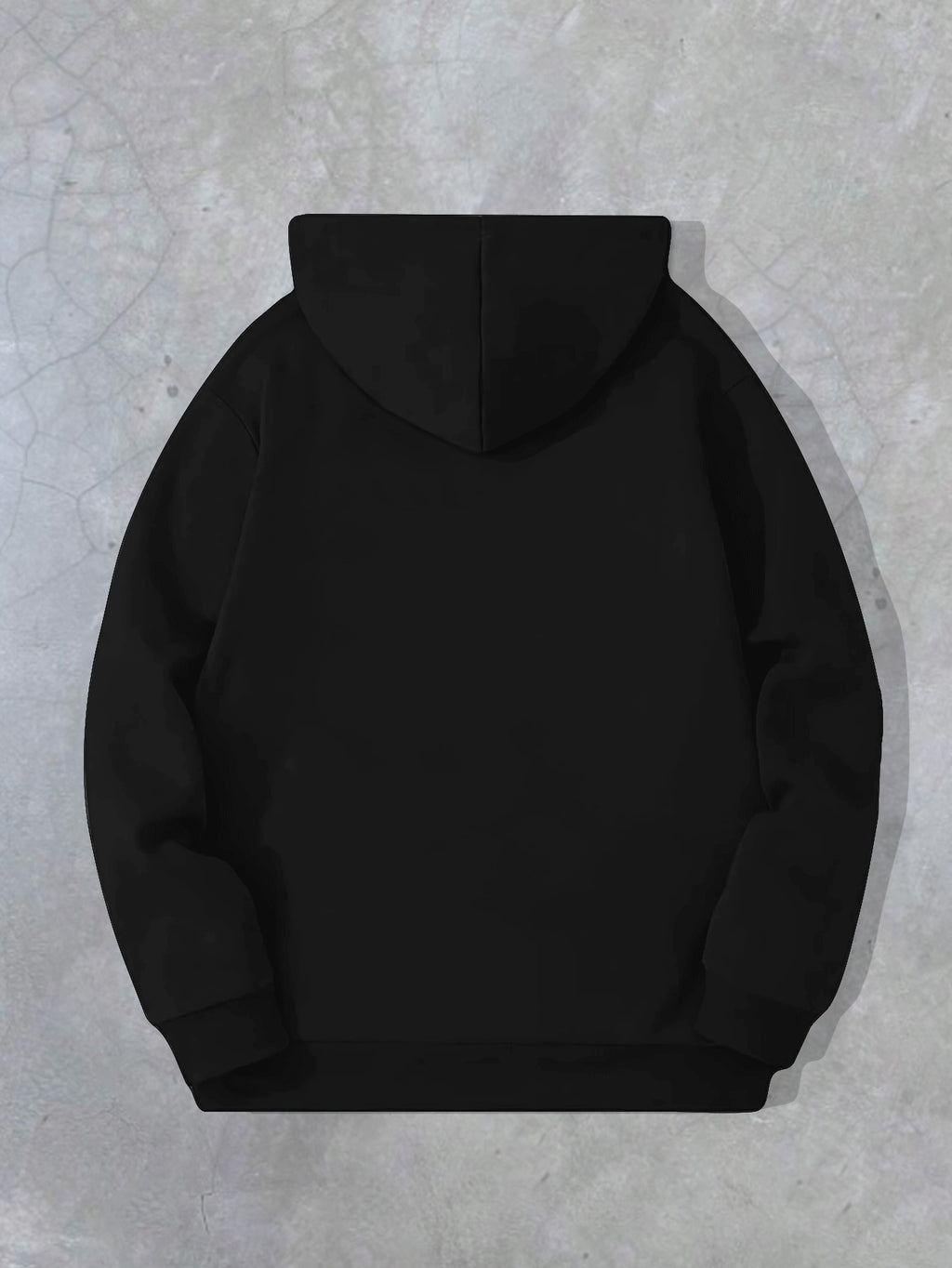 Spring/Autumn Men'S Casual Hooded Sweatshirt Youth Handsome Hoodie - Black