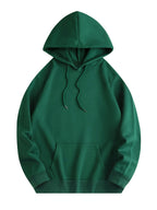 Men'S Fashion Hooded Sweatshirt, with Kangaroo Pouch And Drawstring Hood, Red Sun Samurai Print Japanese Style Comfortable Casual Warm Suitable for Autumn And Winter - Dark Green