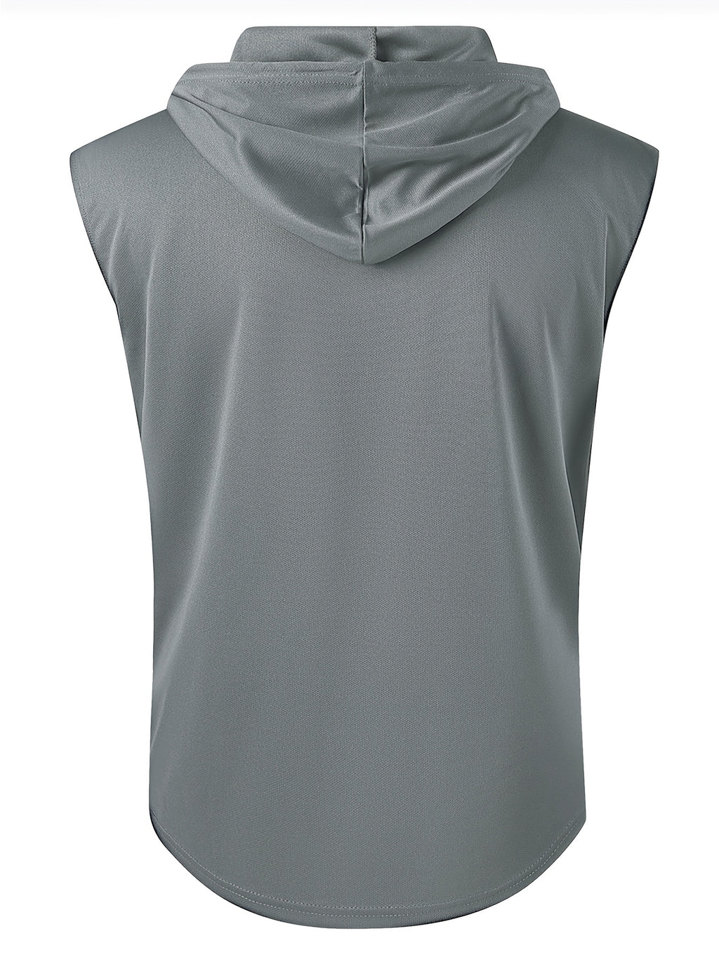 Men's Summer Fitness & Sports Casual Versatile Hooded Tank Top, Men's Casual Comfortable Breathable Hooded Tank Top T-Shirt - Grey