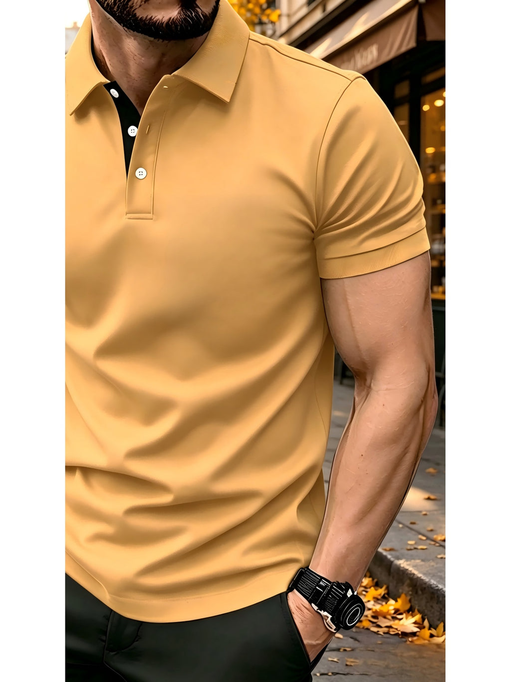 New Men's Polo Shirt with Trendy Design, Suitable for Holiday Parties, Commuting, Daily Wear, and Work. Versatile for Home and Outings, Made with Skin-friendly and Breathable Fabric. A Perfect Gift - Mixed colors