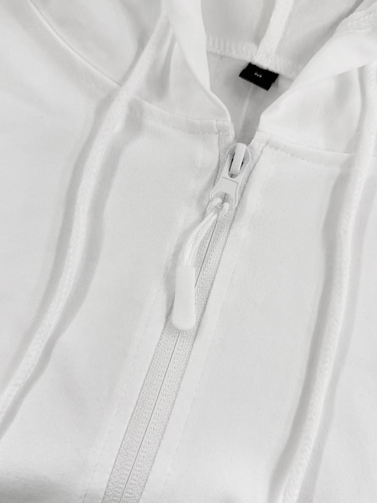 Men's Solid Color Short Sleeve Hooded Zip-Up Cardigan Jacket, Casual Sporty Short Sleeve Hoodie for Daily Commuting, Outerwear Short Sleeve Jacket 2HLT79 - White