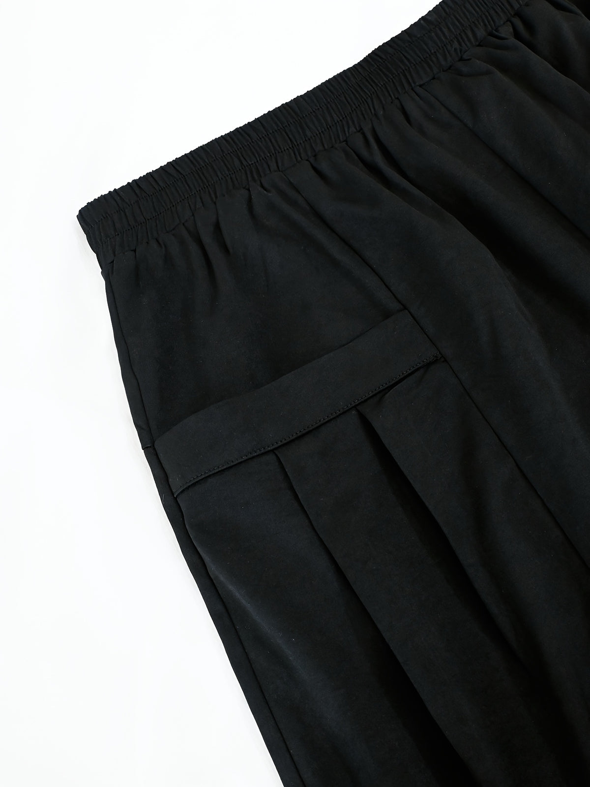 Plus Size - Women'S Plus Size Spring And Autumn New Harem Pants, Slim-Fit Elastic Waist Casual Trousers - Black