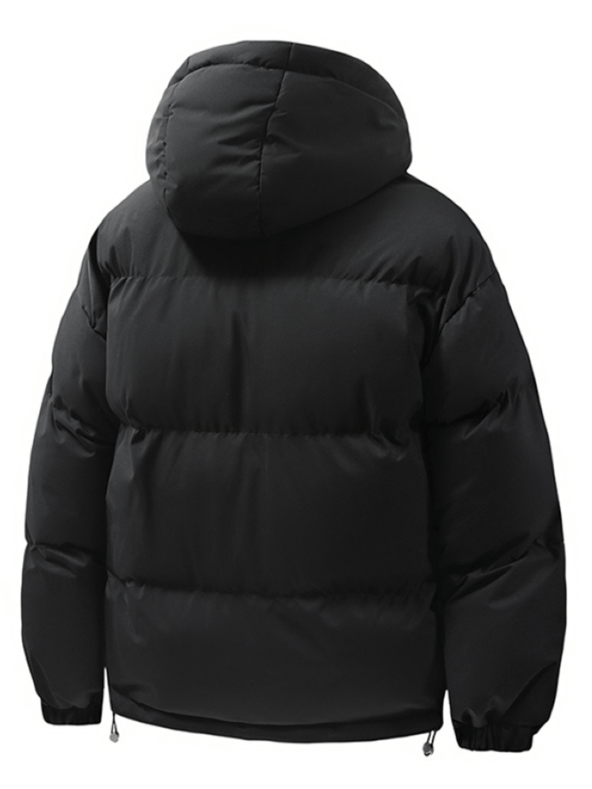 Spring And Autumn Men'S Jacket 2026 New Men'S Solid Color Cargo Coat Multi-Color Warm Thick Daily Outing All-Match Jacket - Black
