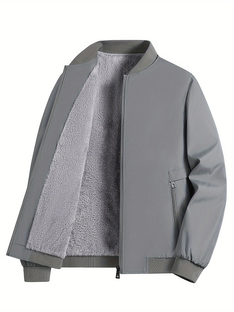 Claude Men's -Lined Jacket for Autumn/Winter - Light Grey