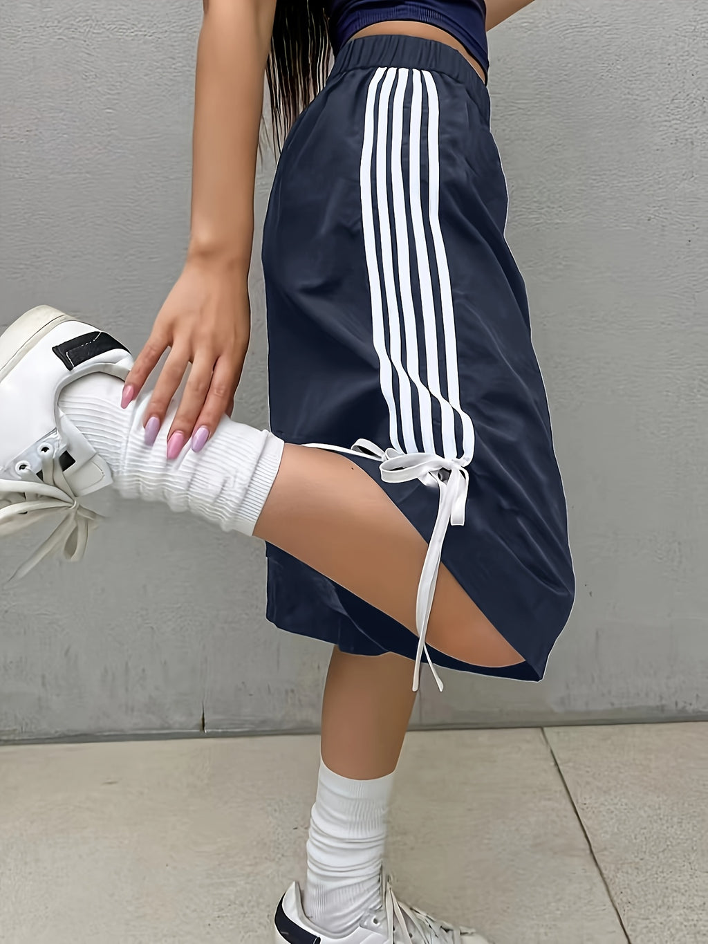 Women'S Fashion Women'S Shorts - Navy Color