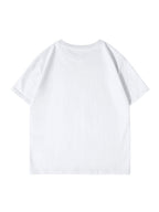 JEANSWEST Men's Summer 100% Cotton Sporty Casual Short-Sleeve T-Shirt, Loose Fit - White