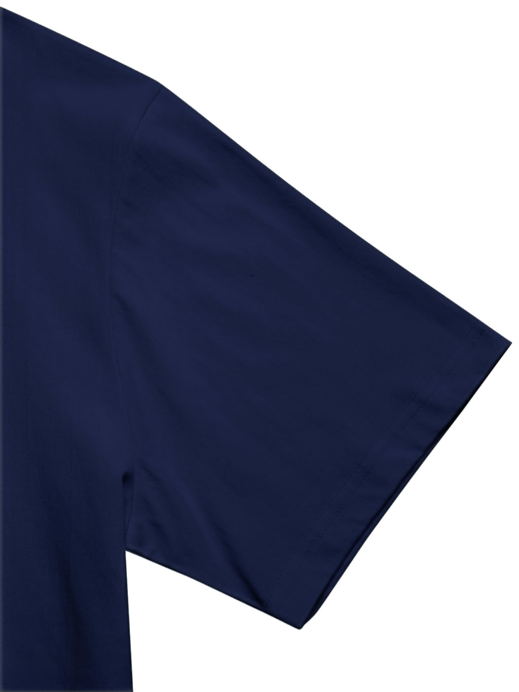 1%[Double-Sided Print]100% Men'S T-Shirt, Casual Versatile Base Layer, Comfortable Sports Top - Navy Color