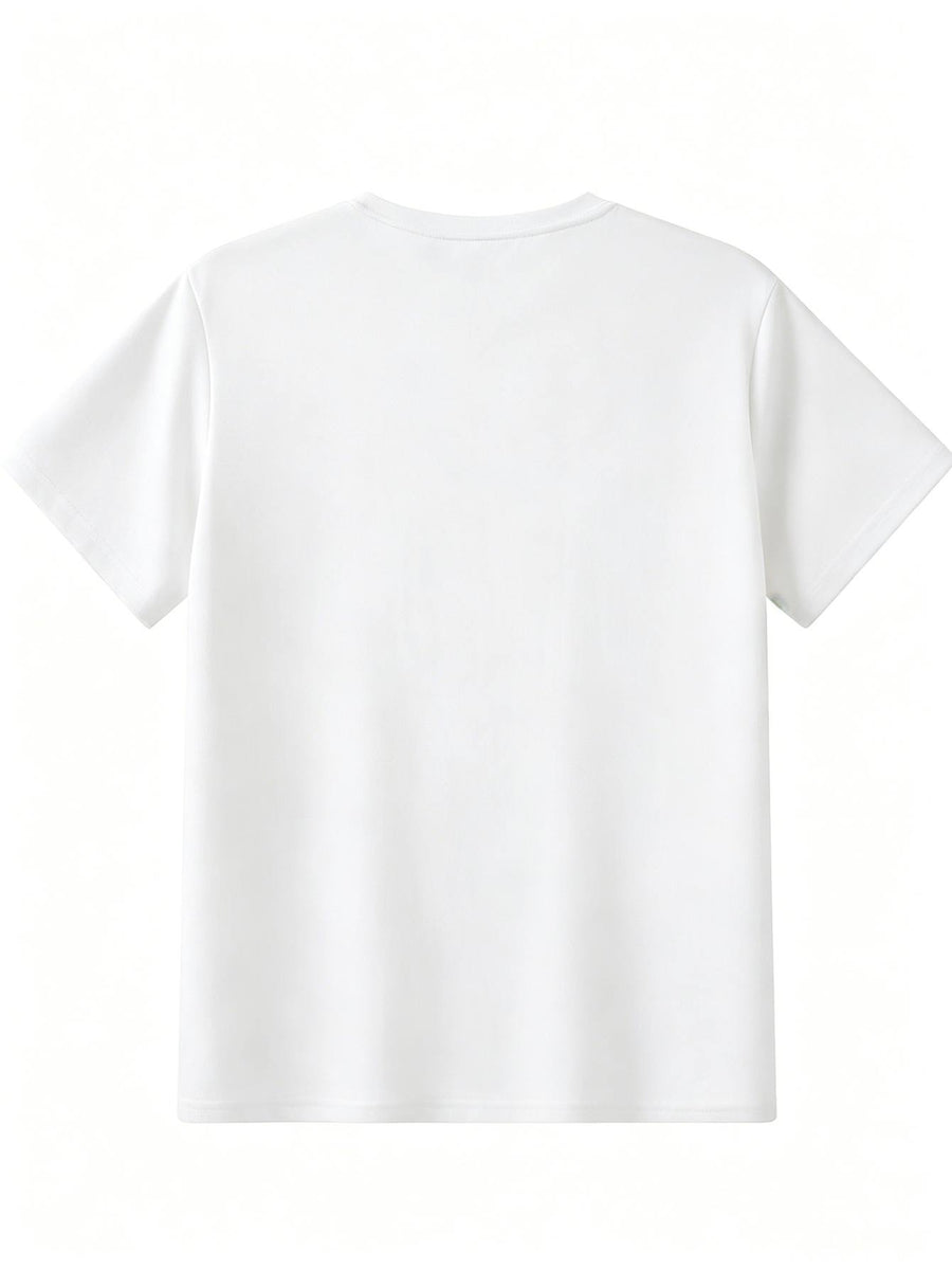 This Unisex 5pcs Set Features a Slim-Fit, Basic Short-Sleeved Business Casual Style. Made from Thick, Finely Combed Fabric, It Is Breathable And Skin-Friendly. The Standard Round Neck T-Shirt Is Suitable for Office Wear - White + navy + gray