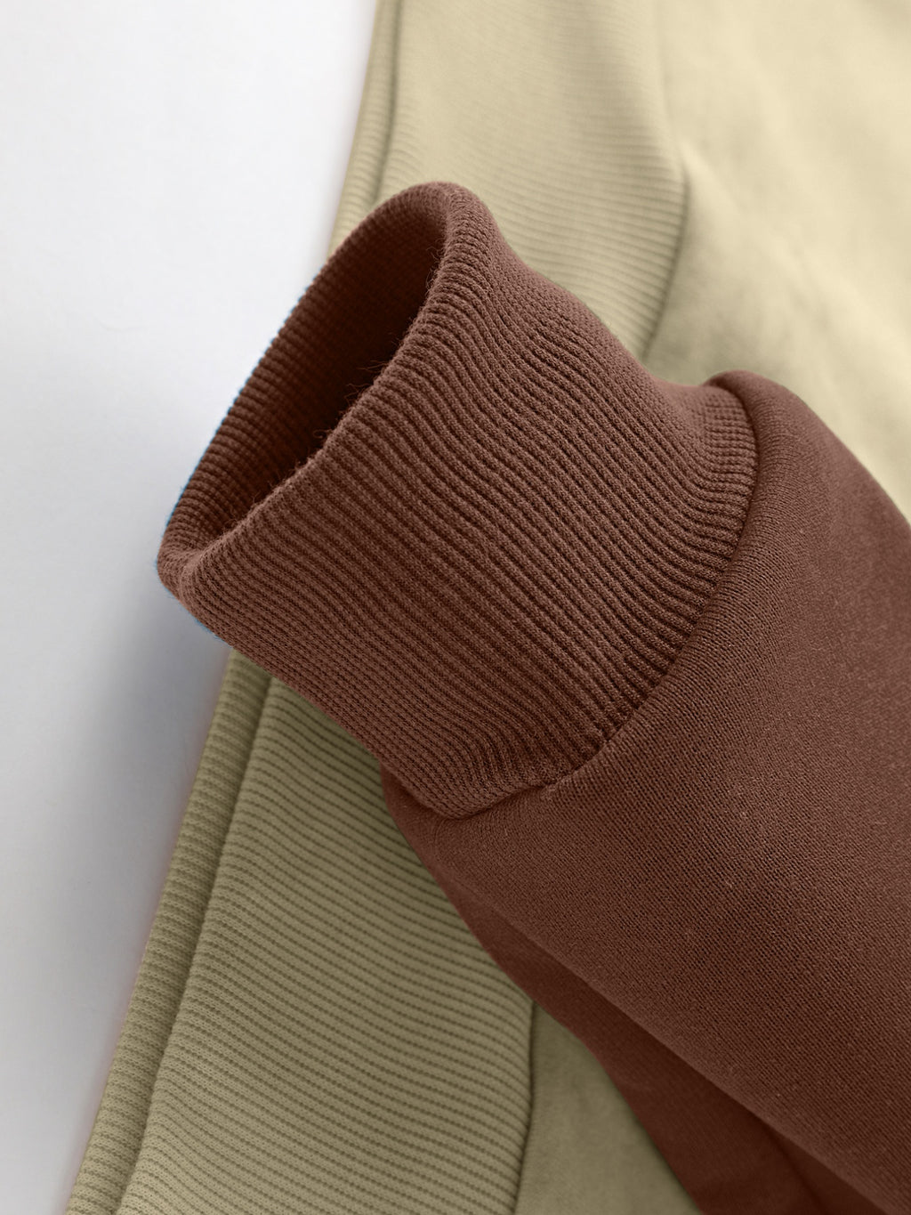 Men'S New Trendy Autumn And Winter Color-Blocked Round-Neck Sweatshirt, Casual And Comfortable with a Bit of Stretch, Featuring a Bonsai Tree Print, Perfect As a Gift for Men - Coffee Color