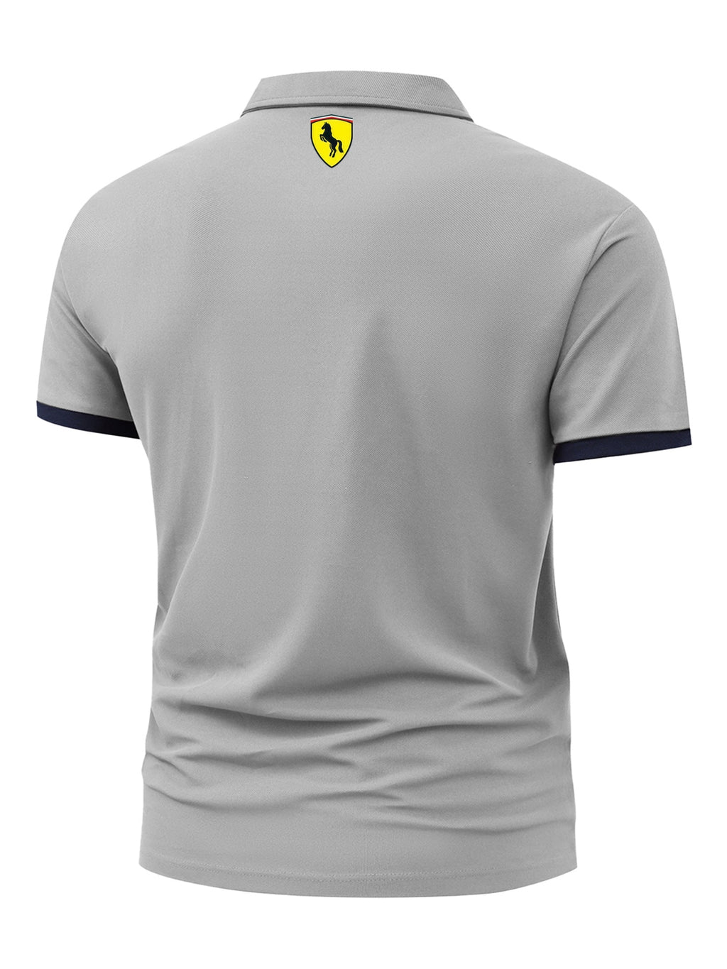 New Men's Fashion Street Sport Golf Short-Sleeve Polo Shirt, Lightweight Soft Fabric, Outdoor Casual Business Breathable Polo Shirt, Essential for Daily Leisure - Grey