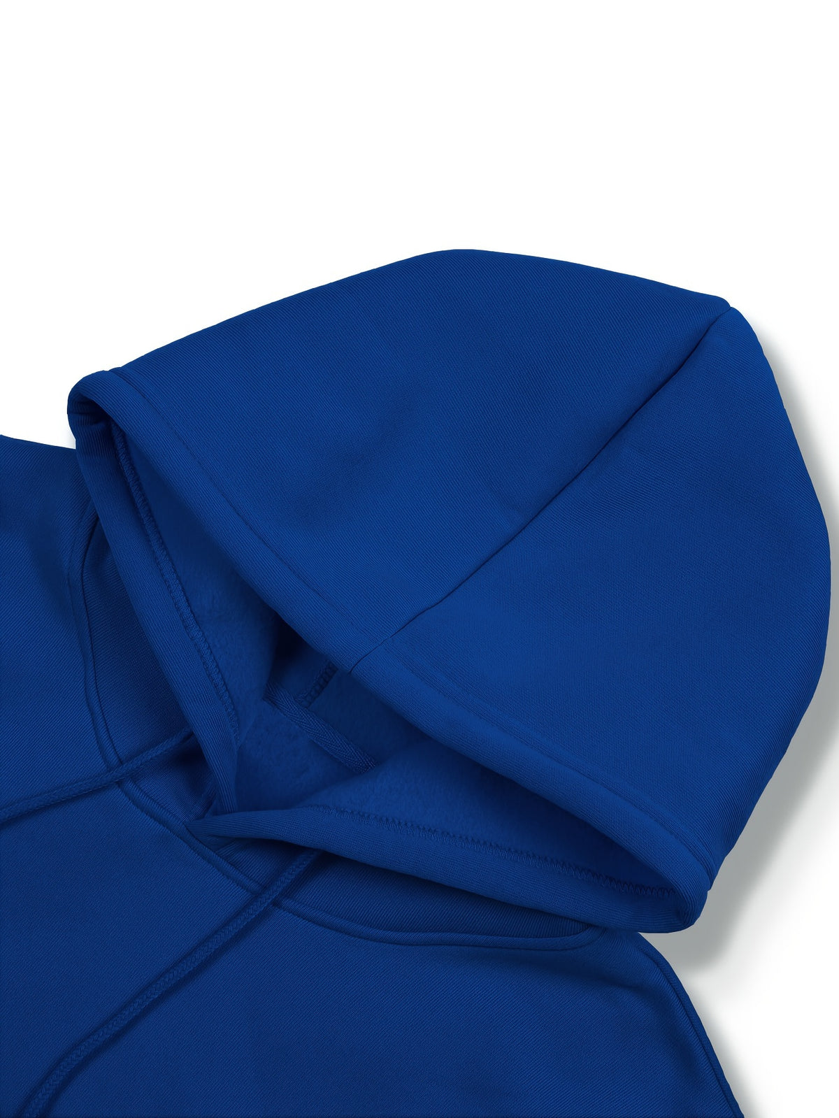 Men's -Lined Hooded Sweatshirt, Casual Versatile Fashion Streetwear Pullover Hoodie - Royal Blue