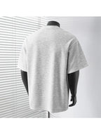 A Minimalist T-Shirt for Men, Featuring a Relaxed Fit, Casual Style, And Breathable Fabric, Ideal for Outdoor Activities And Everyday Use, Making It a Versatile And Comfy Choice - Light Mixed Grey