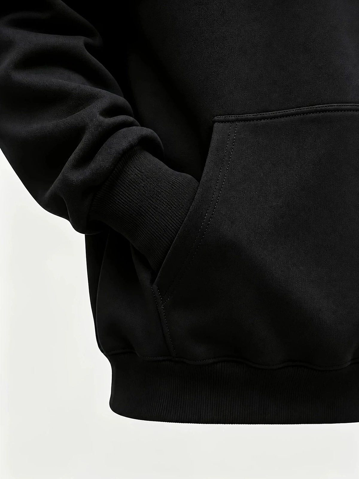 Men's Hoodie, Music Festival, Colorful Dripping Headphones Graphic, Pullover Sweatshirt, Streetwear Style, Casual Daily Wear Fall Winter, Front Print Design with Kangaroo Pocket And Drawstring Hood - Black