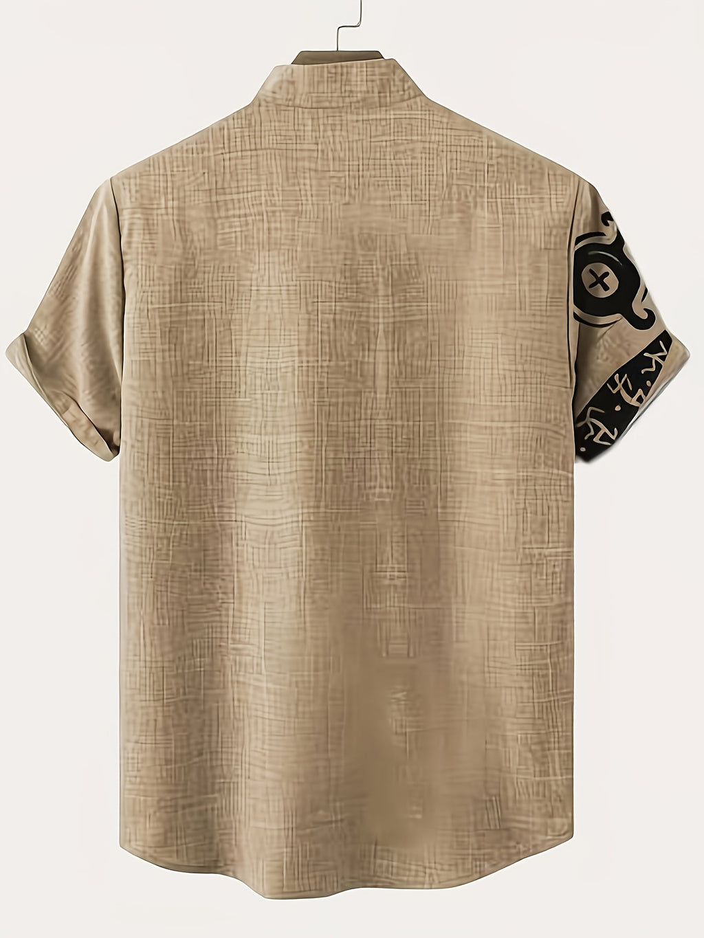 Men'S Classic Short-Sleeve Shirt with Lapel - Casual Button-Up Design for Summer Daily Wear, Vacation Destinations, And Outdoor Activities - Mixed colors