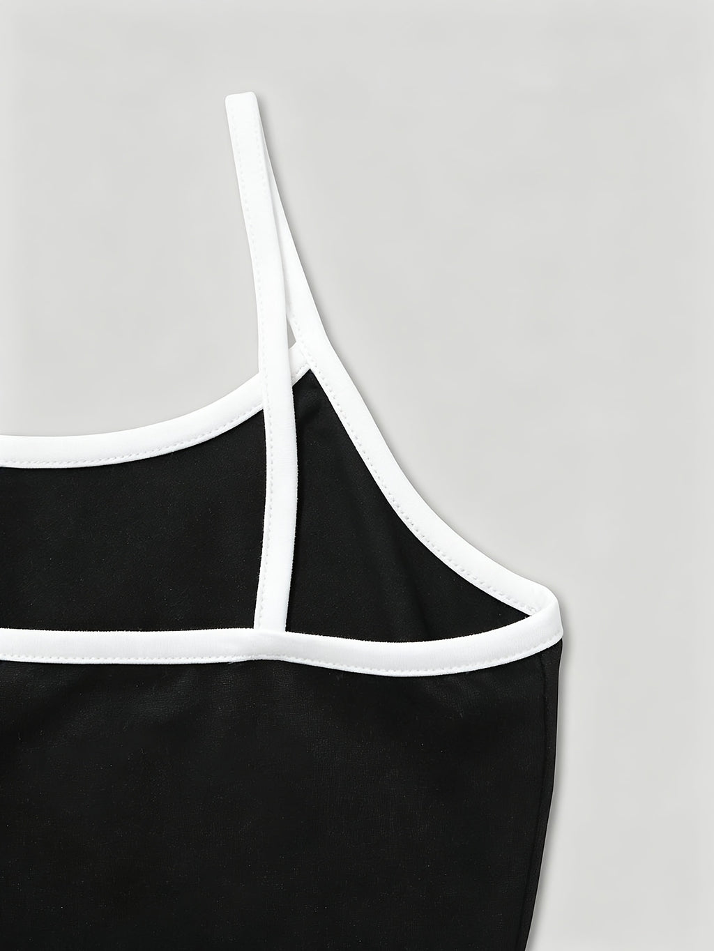 Retro Car Patchwork Camisole KEEP CLASSIC ALIVE VINTAGE Live a Modern Life Multi-Line English Vintage Convertible Car Short Sentence Text Combination Printed Pattern Mini Camisole Short Distance Travel Cafe Shopping Commuting Wear Spring Summer New - Black And White