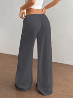 3pcs Women's Long Pants, Elegant Straight-Leg Trousers, Simple and Casual, Suitable for Daily Wear and Vacation - Gray + Coffee + Black