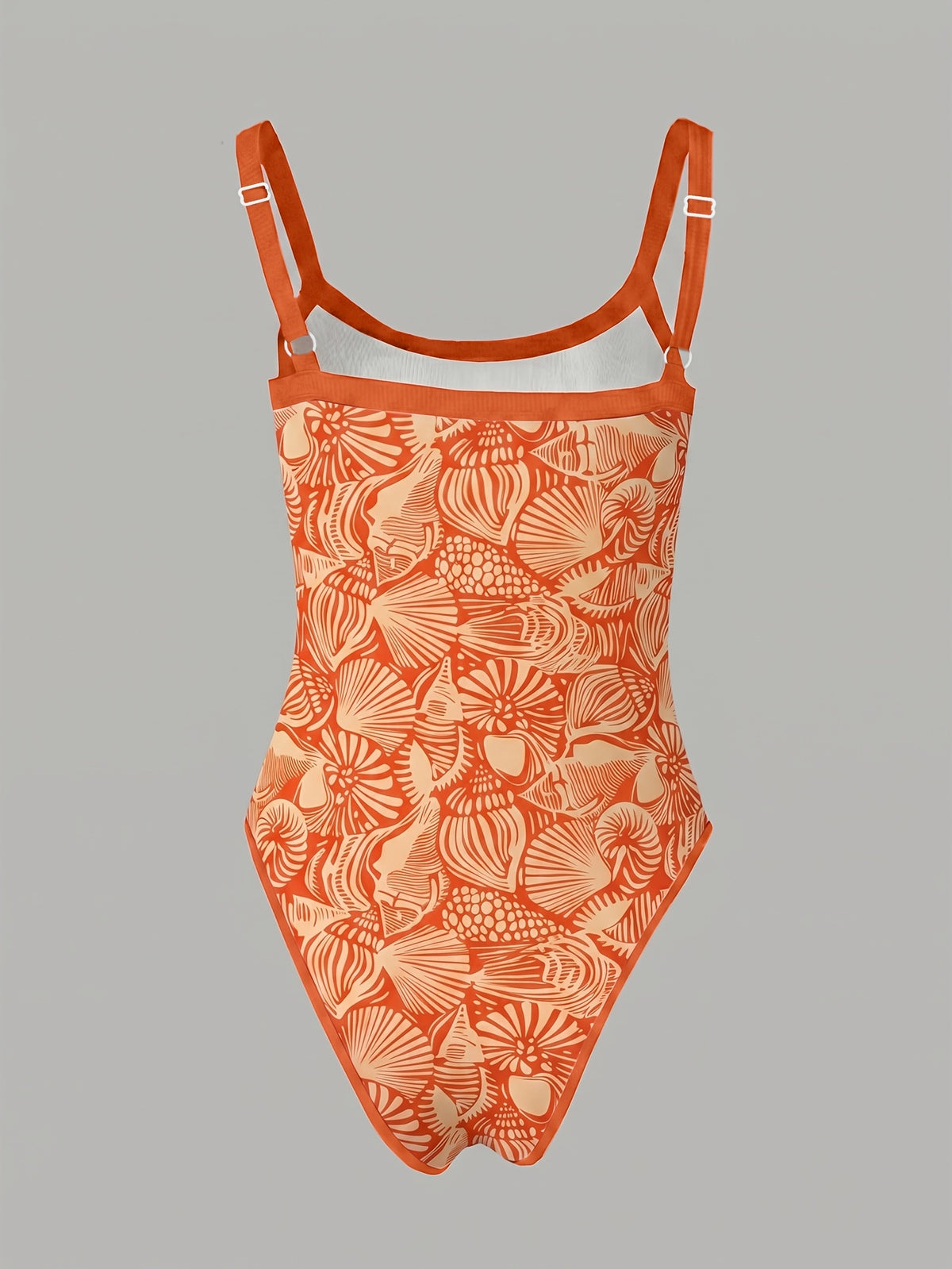 Women'S Printed Cami Sleeveless Bodycon Jumpsuit Dress - ginger-colored